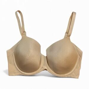 Wacoal Bra Ultimate Side Smoother Contour T-Shirt 853281 Beige Seamless 38D
